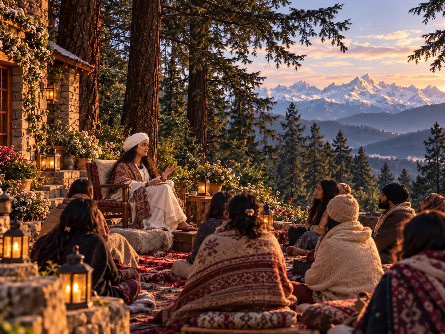 Retreat setting in Almora, photograph 2