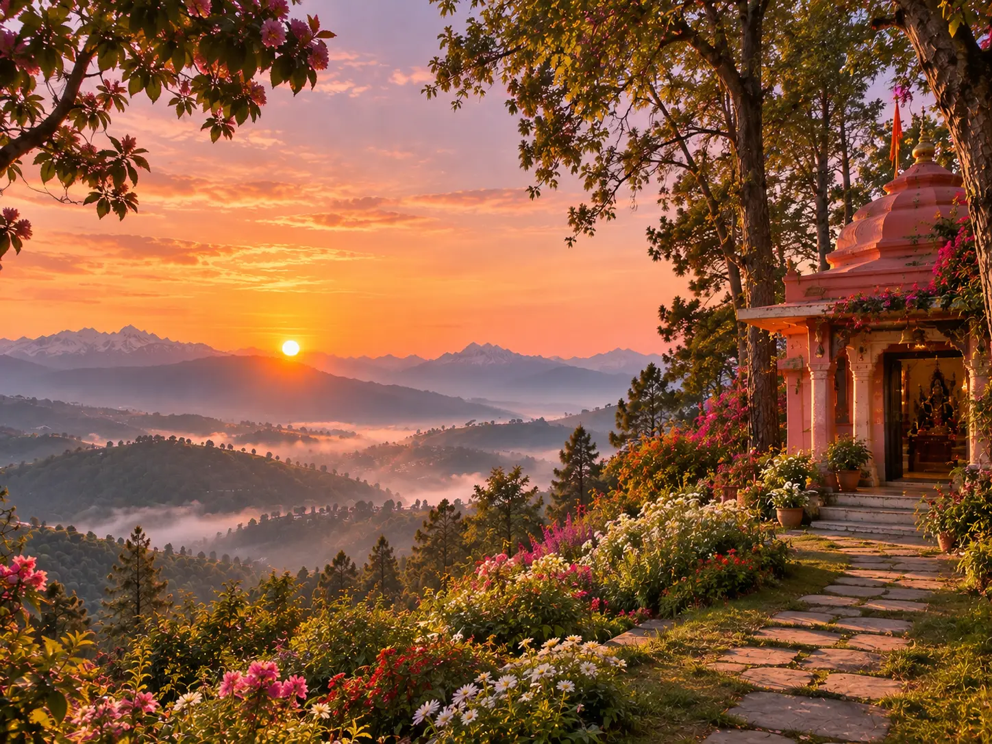 Retreat setting in Almora, photograph 3